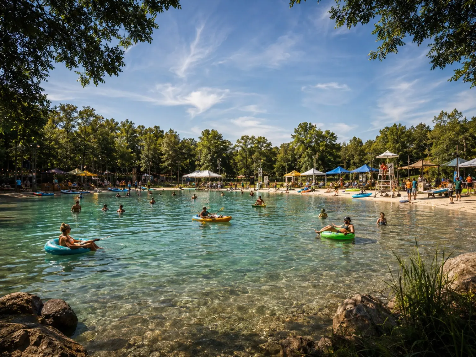 Swimming Lagoon / Beach concept rendering